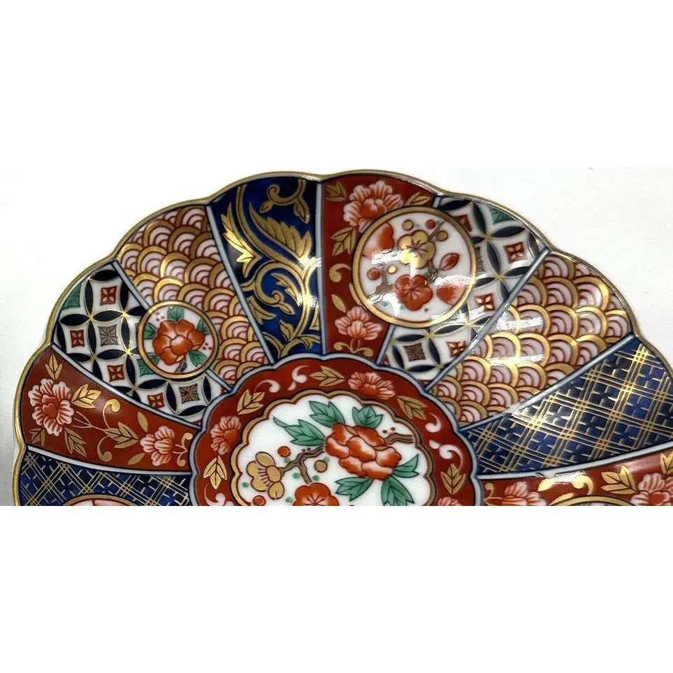 Vintage Arashiyama Jin Japanese Imari Porcelain Plates - Pair