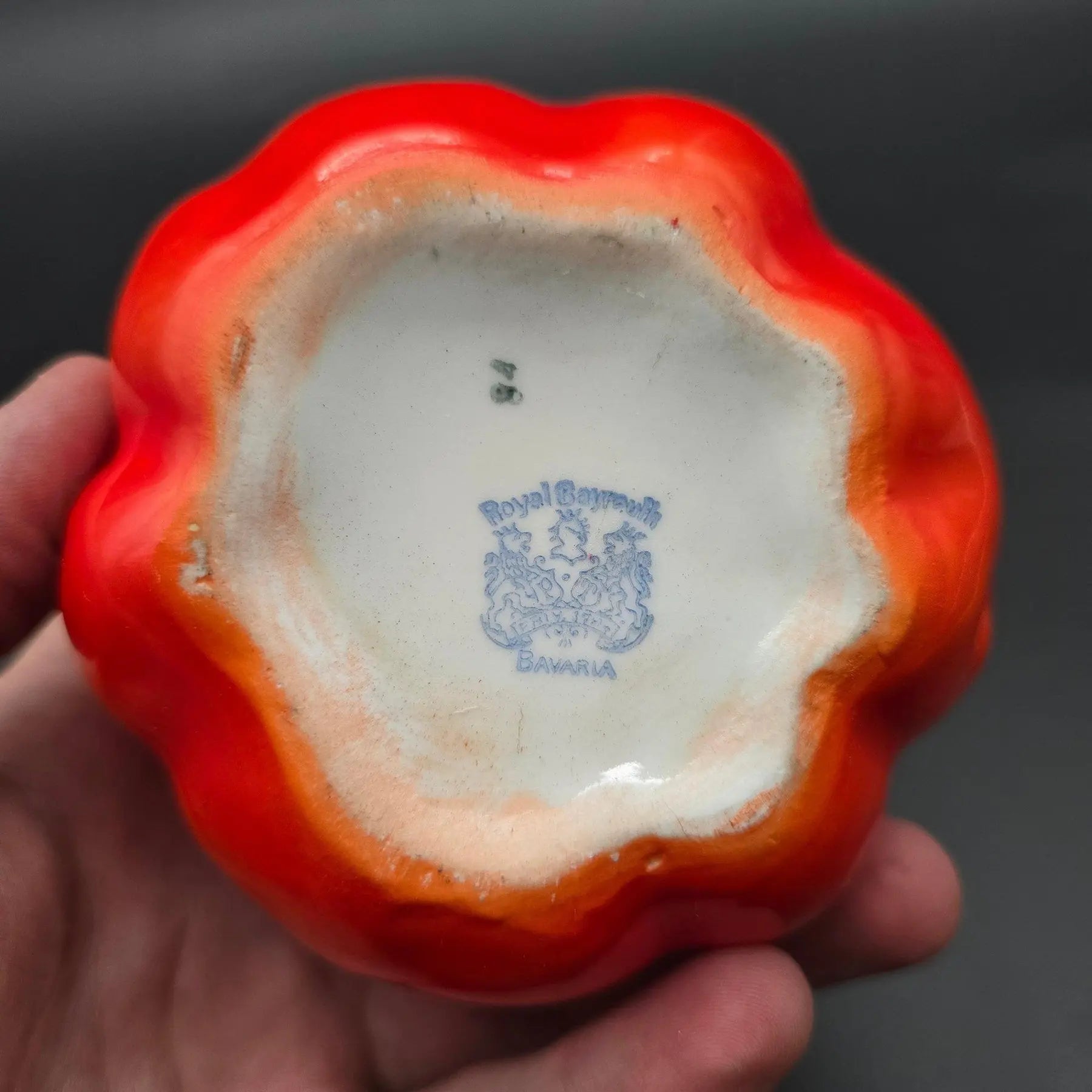 Antique Royal Bayreuth Tomato Porcelain Trinket Dish