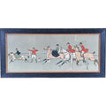 Antique Panoramic English Fox Hunting Framed Traditional Sporting Art Print