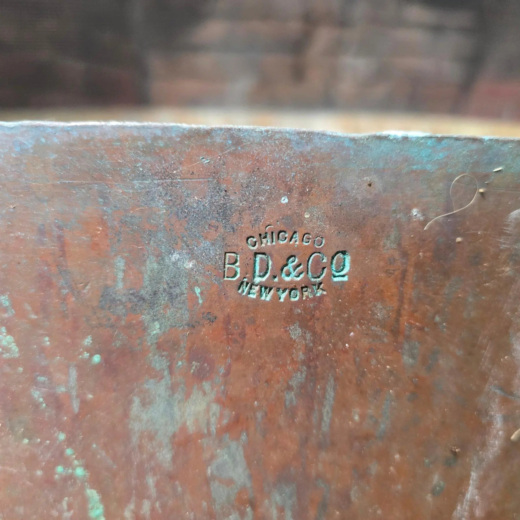 Large Antique Bramhall Deane and Co Copper Stock Pot with Lid 16 Inch Industrial Kitchen Decor