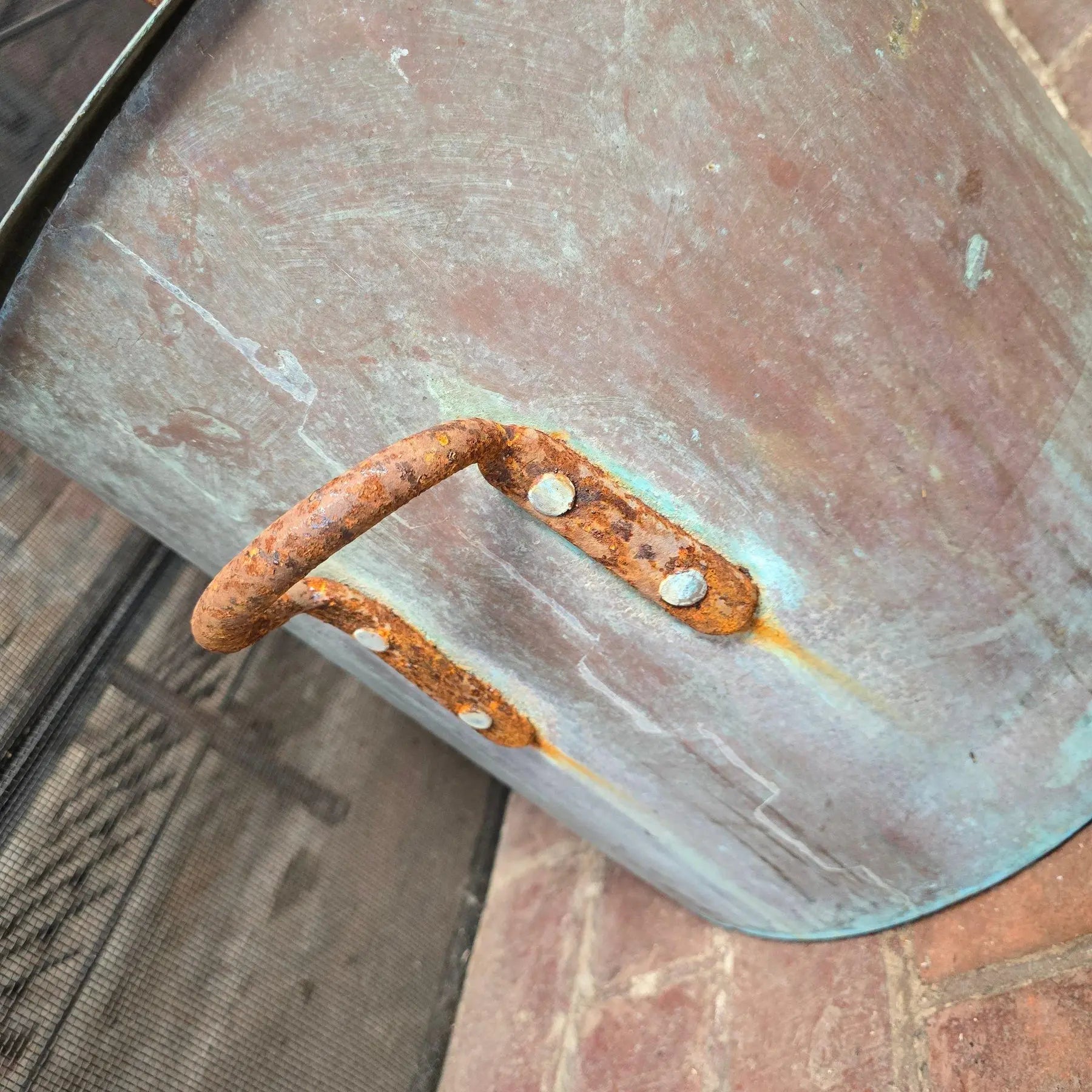 Large Antique Bramhall Deane and Co Copper Stock Pot with Lid 16 Inch Industrial Kitchen Decor