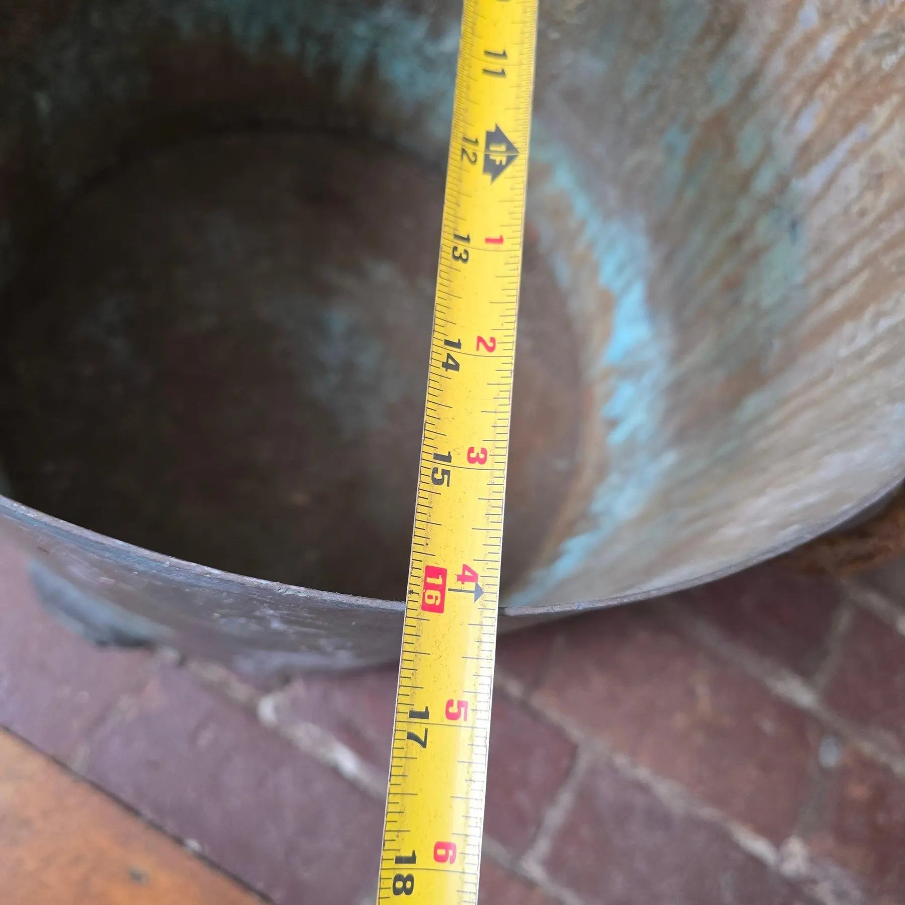 Large Antique Bramhall Deane and Co Copper Stock Pot with Lid 16 Inch Industrial Kitchen Decor
