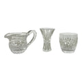 Late 20th Century Hollywood Regency Curated Waterford Crystal Collection - Master Cutter & Society Signatures - 3 Piece