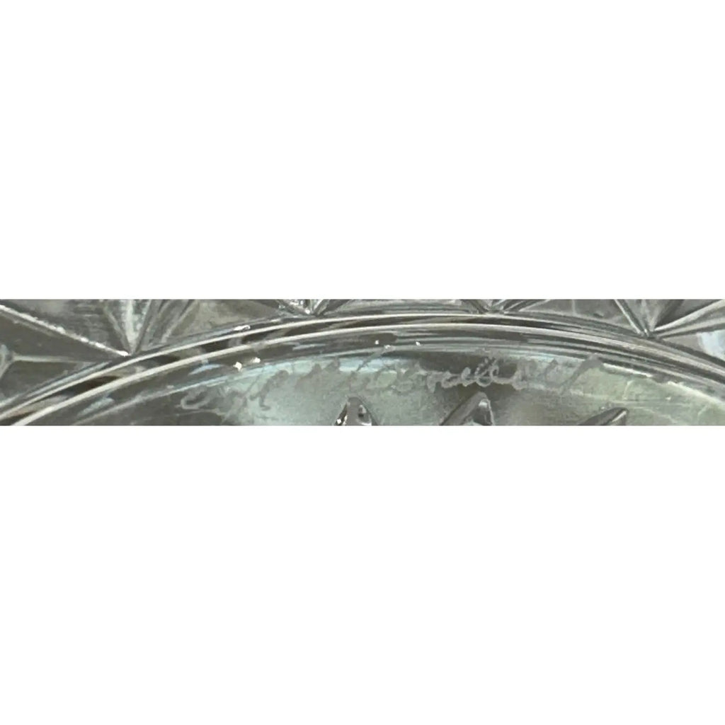 1980s Val Saint Lambert Belgian Crystal "Imperial" Centerpiece Bowl