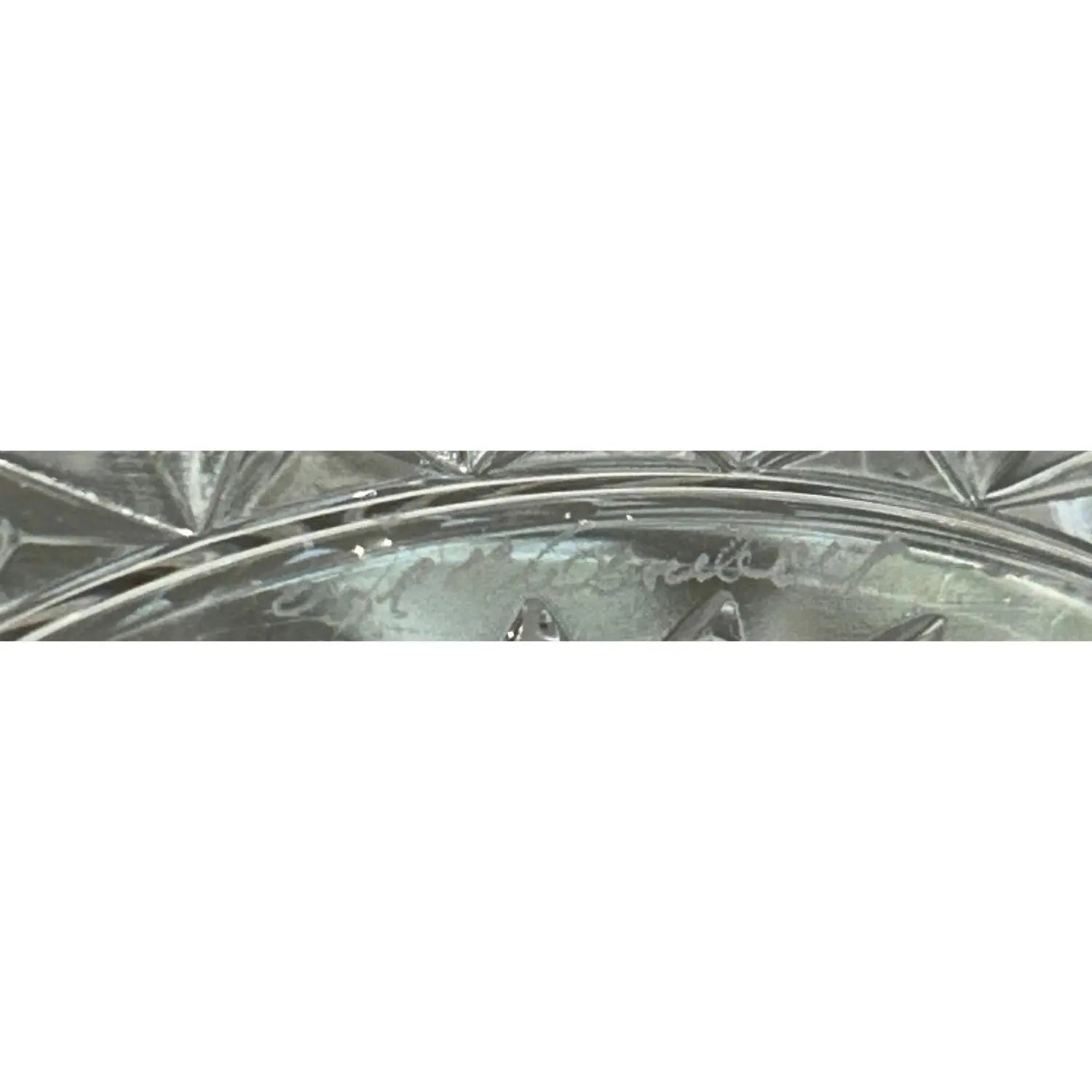 1980s Val Saint Lambert Belgian Crystal "Imperial" Centerpiece Bowl