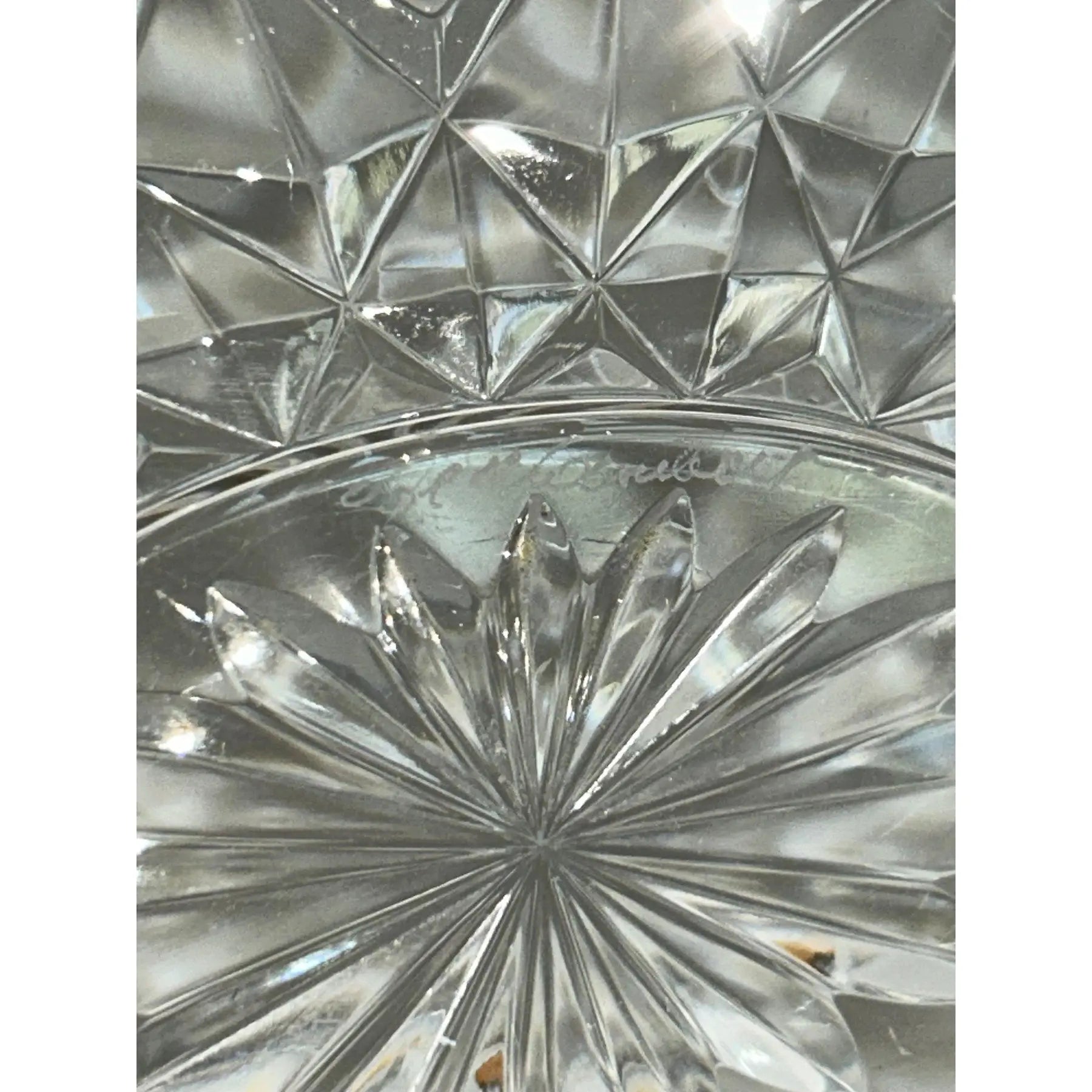 1980s Val Saint Lambert Belgian Crystal "Imperial" Centerpiece Bowl