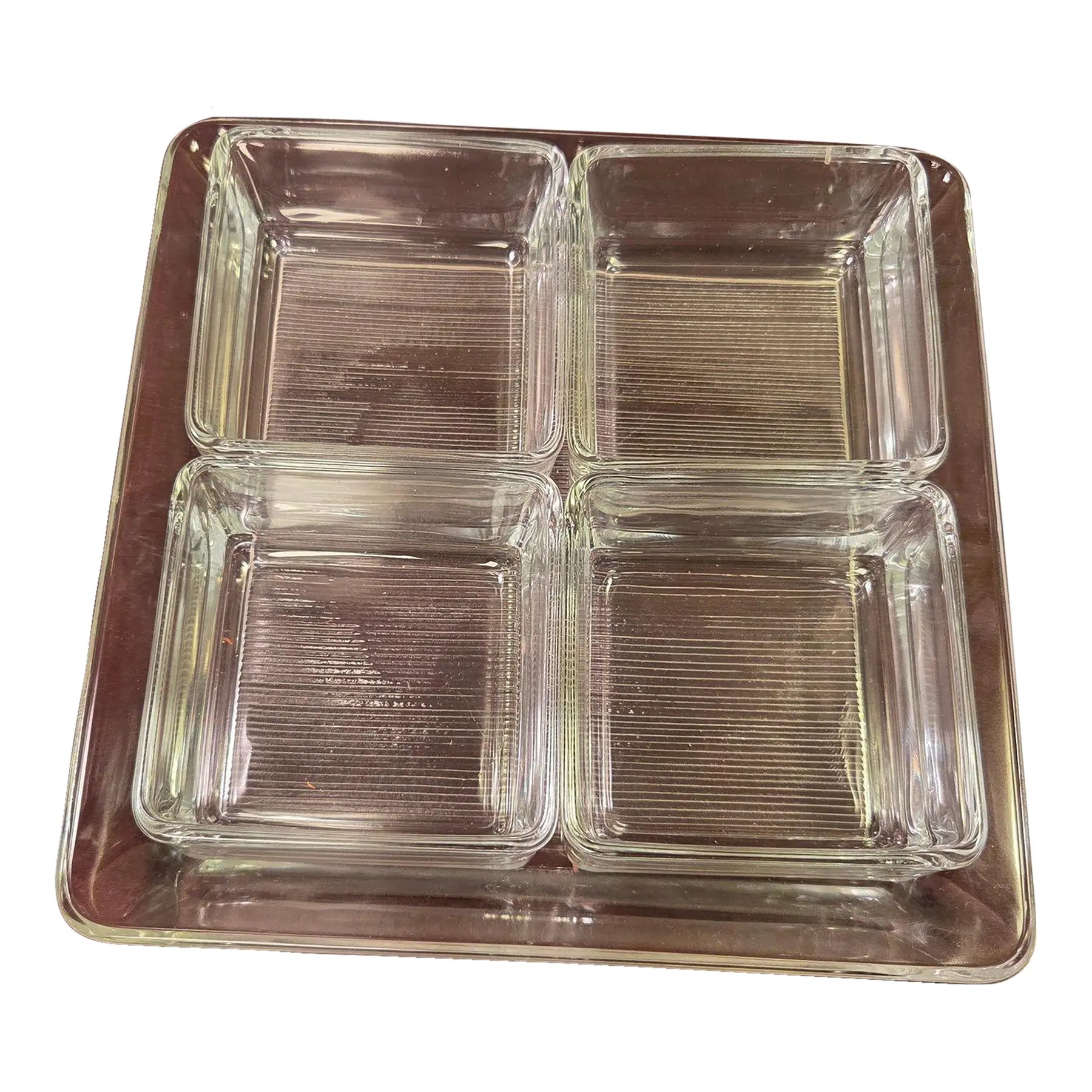 Vintage Hoya Japan Crystal "Cordial" Serving Set - 5 Pieces