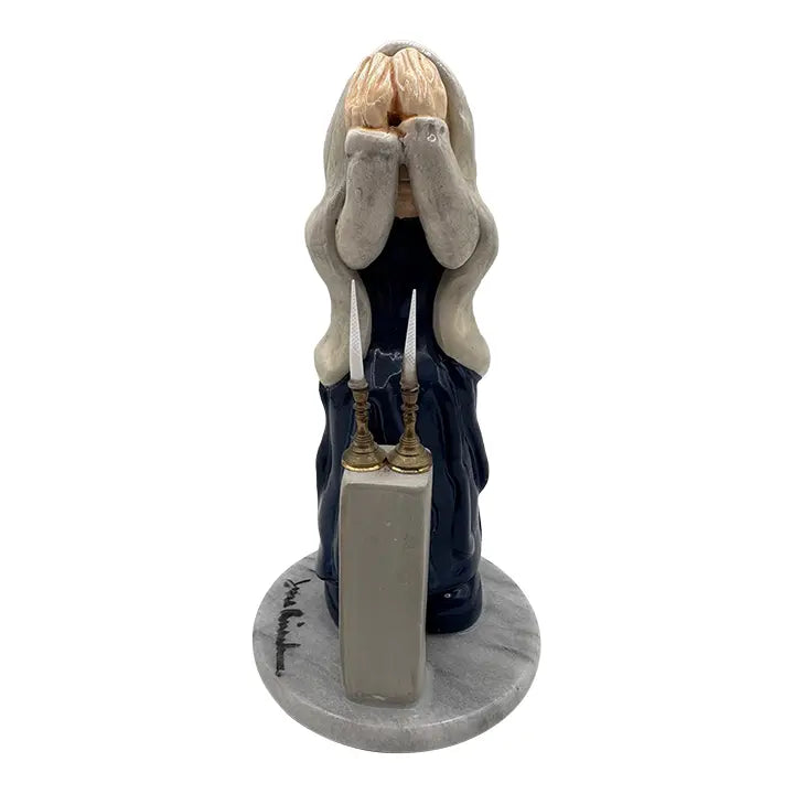 Signed Jose Riva Mid-Century Modern Israeli Judaica Ceramic Sculpture