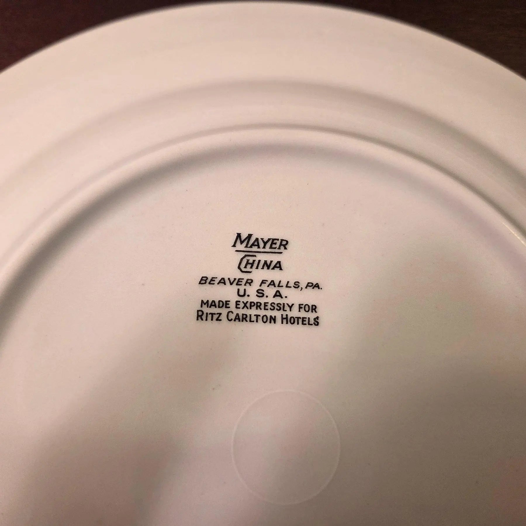 1940s Ritz-Carlton "Bird of Paradise" Luncheon Plates by Mayer China - a Pair