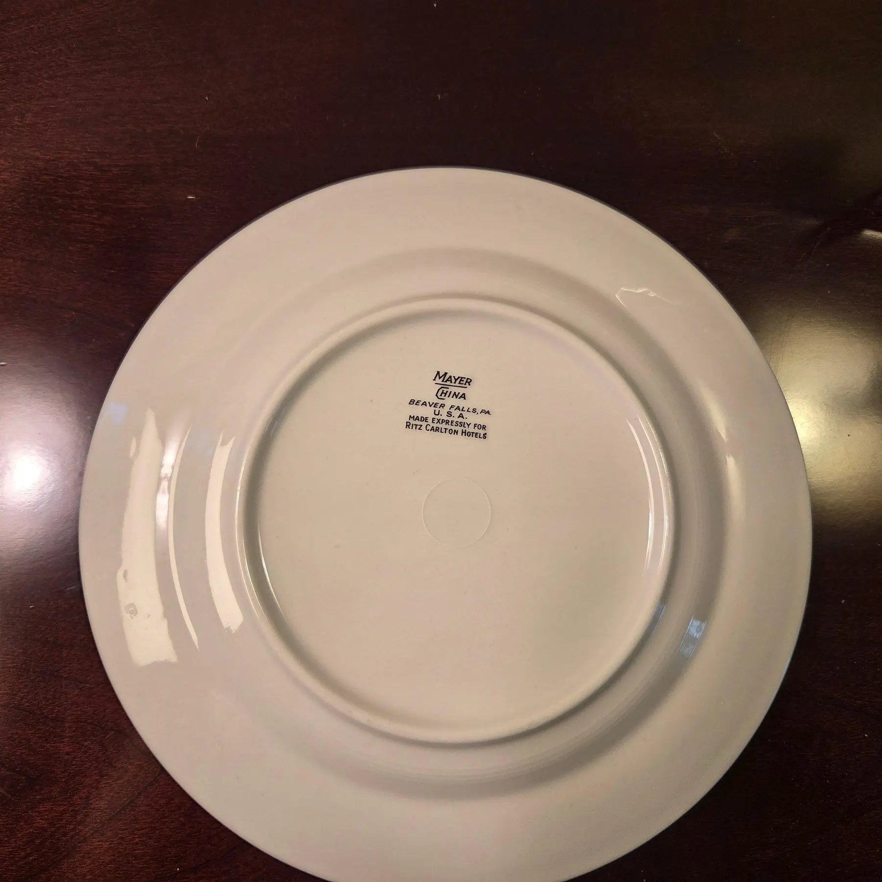 1940s Ritz-Carlton "Bird of Paradise" Luncheon Plates by Mayer China - a Pair