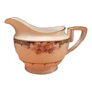 Vintage Noritake Estelle Porcelain Creamer with Gold Trim