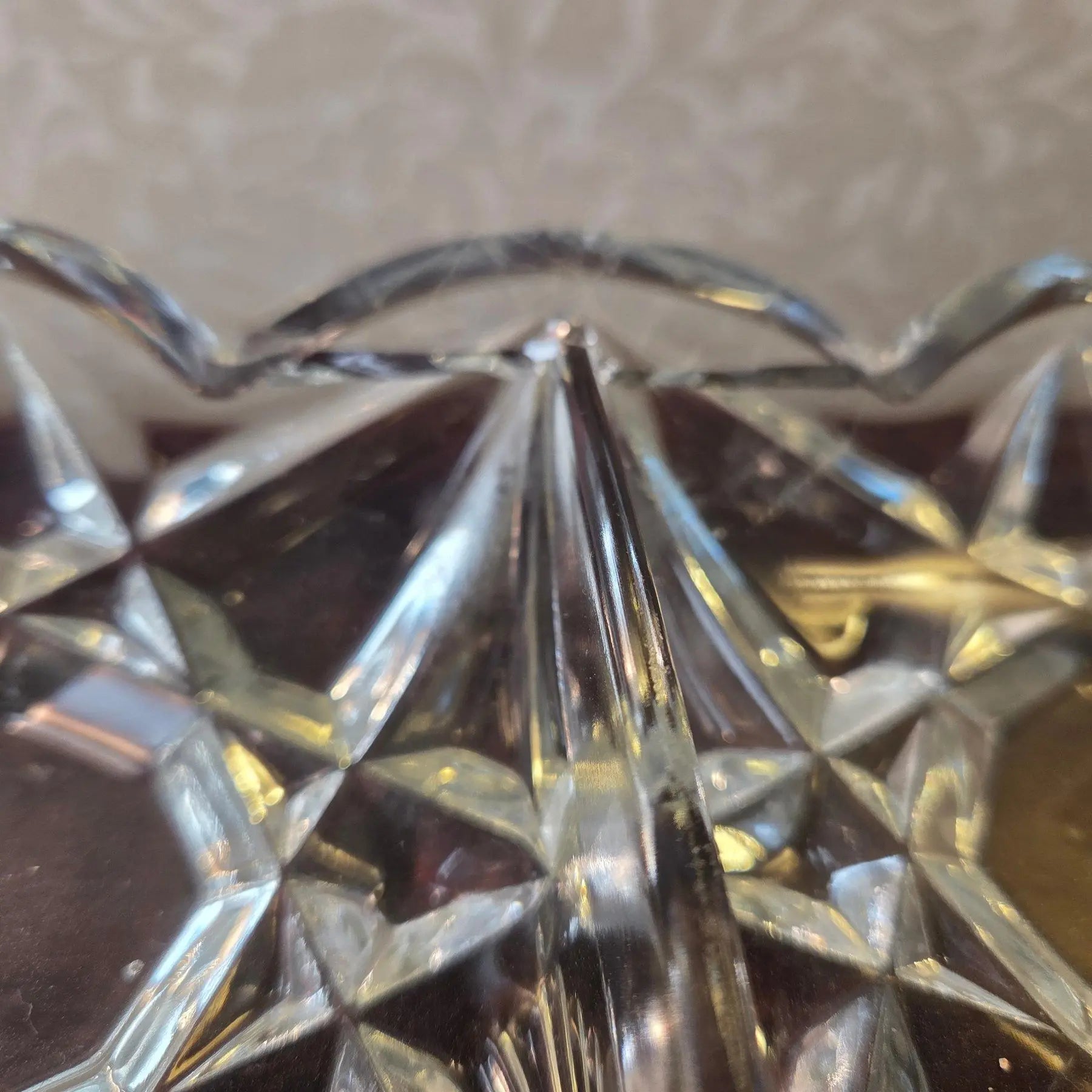 Vintage 1940s Tiffin-Franciscan Williamsburg Pressed Glass 4-Part Relish Tray