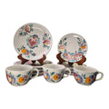 Vintage Varoslodi Majolica Hungary Hand-Painted Folk Art Set - 11 Piece