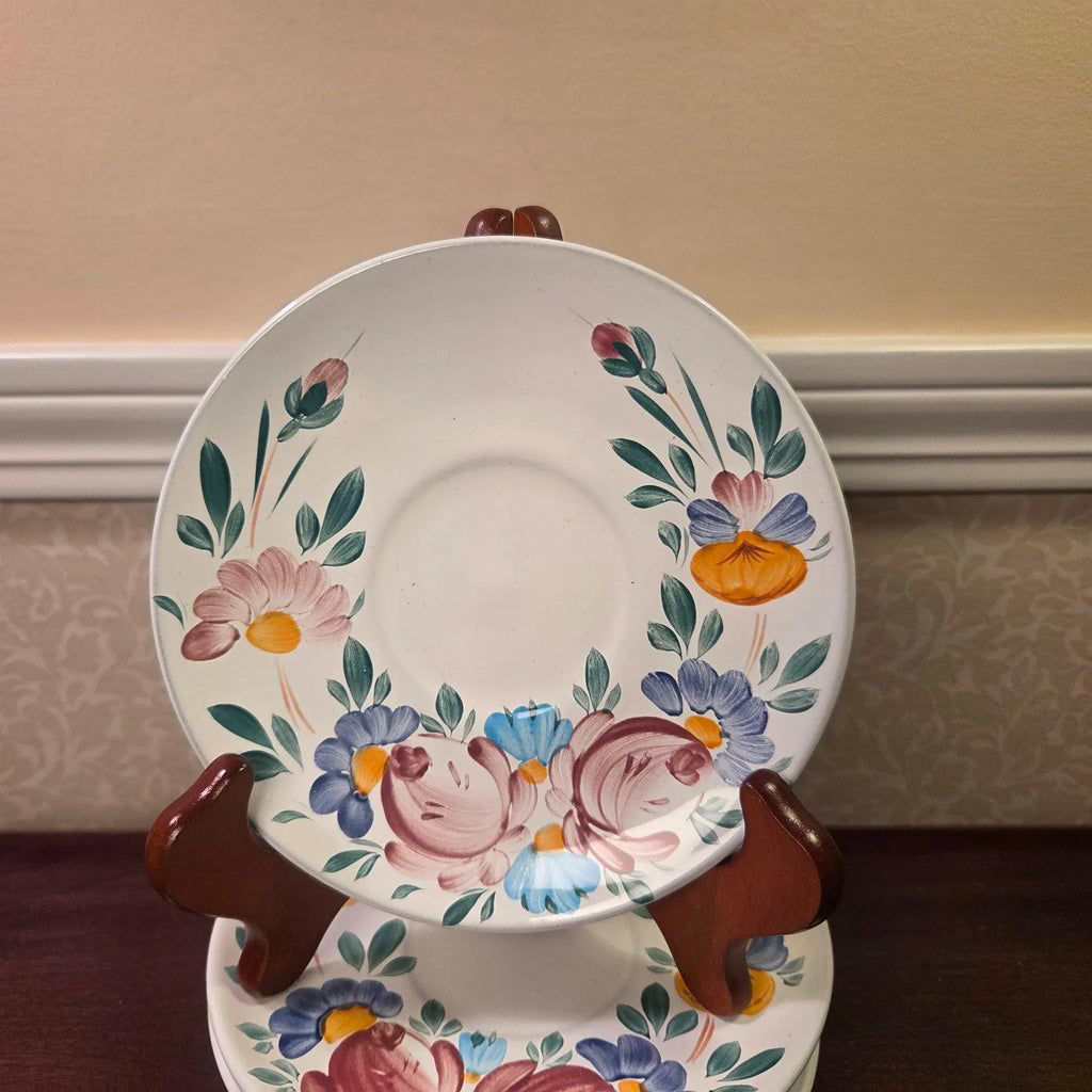Vintage Varoslodi Majolica Hungary Hand-Painted Folk Art Set - 11 Piece