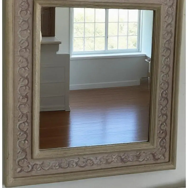 Large 1990s Bombay Company Neoclassical Urn Trumeau Mirror Hand Painted Gold Leaf
