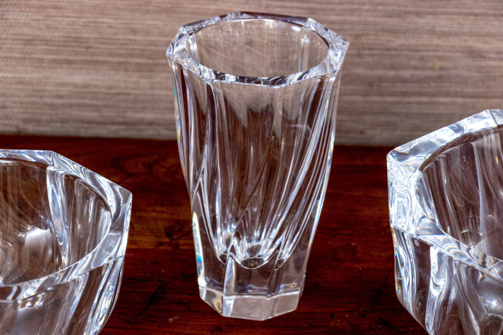 Vintage Orrefors Residence Crystal Trio by Olle Alberius