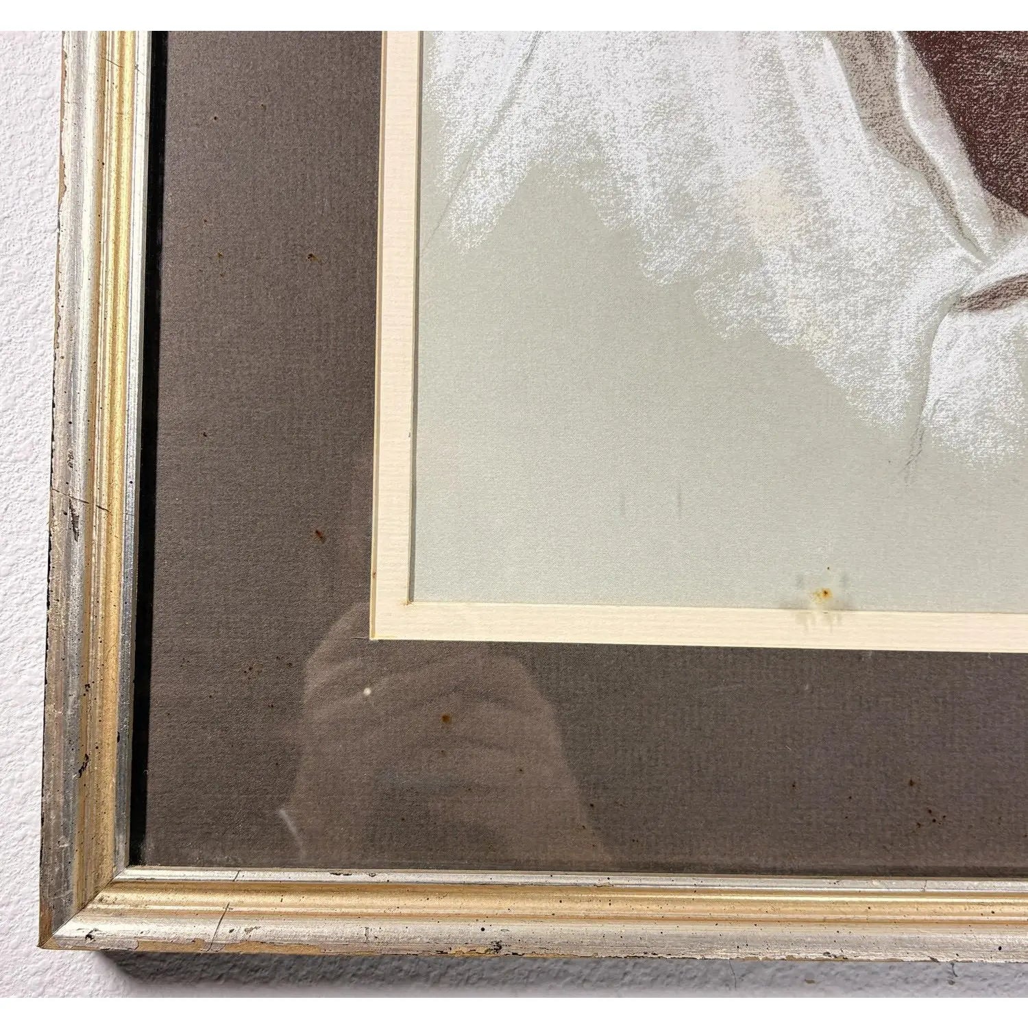 Vintage 1971 Woodi Ishmael Signed Original Pastel Portrait Of A Man
