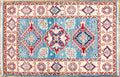 Hand-Knotted Wool Kazak Area Rug