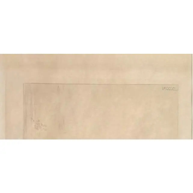 1883 Original Etching The Loafer by Ignaz Marcel Gaugengigl in Ornate Antique Wood Frame