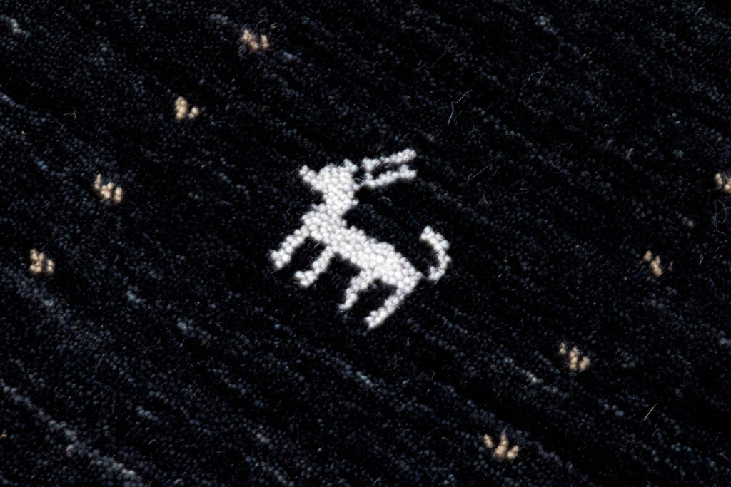 Hand-Woven Lori Gabbeh Wool Area Rug