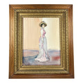 Original Steve LeBailly Signed Watercolor Portrait After Whistler Adeline Grand Ornate Gilt Frame histler
