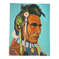 Steve LeBailly Signed Original Oil – "Spider: Blood Indian" Blackfoot Warrior Portrait