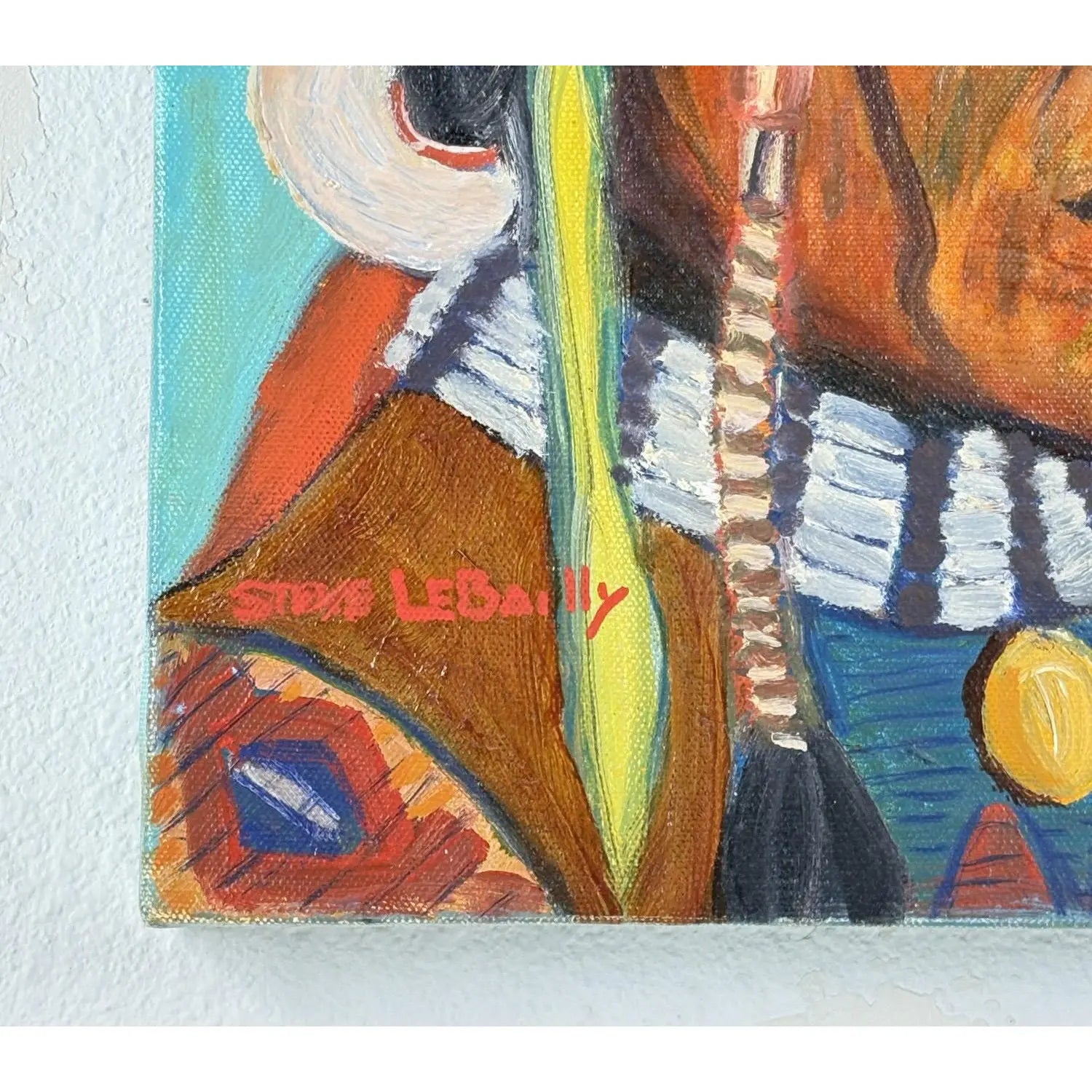 Steve LeBailly Signed Original Oil – "Spider: Blood Indian" Blackfoot Warrior Portrait