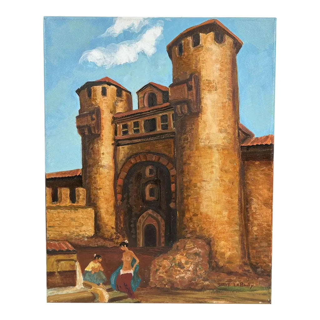 "Gypsies at the Gate" – Original Oil on Canvas by Steve LeBailly (20" x 16")