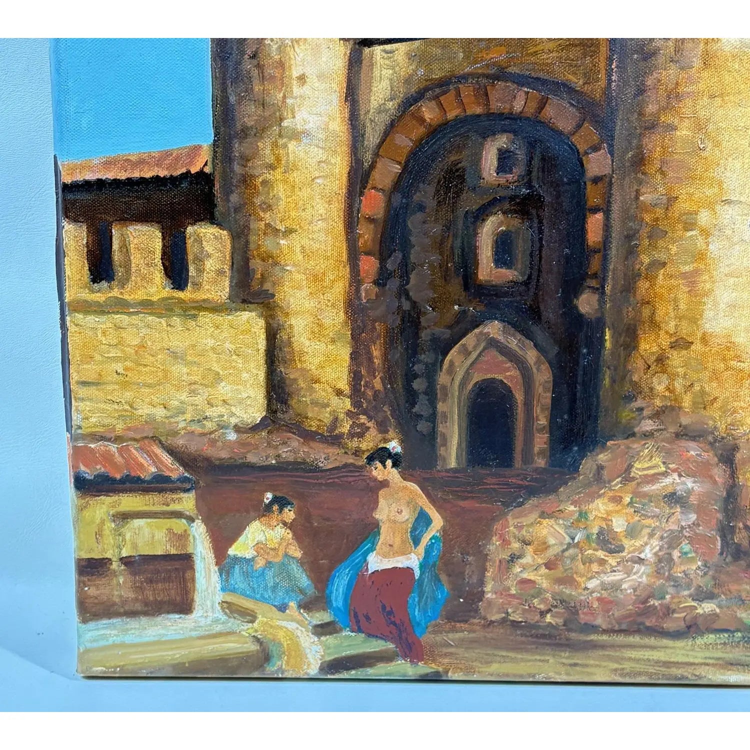"Gypsies at the Gate" – Original Oil on Canvas by Steve LeBailly (20" x 16")