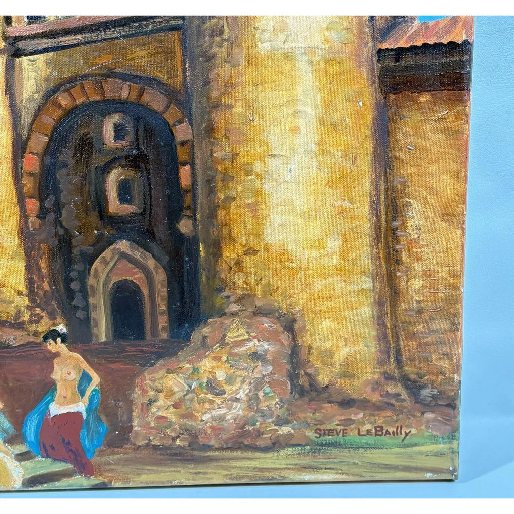 "Gypsies at the Gate" – Original Oil on Canvas by Steve LeBailly (20" x 16")