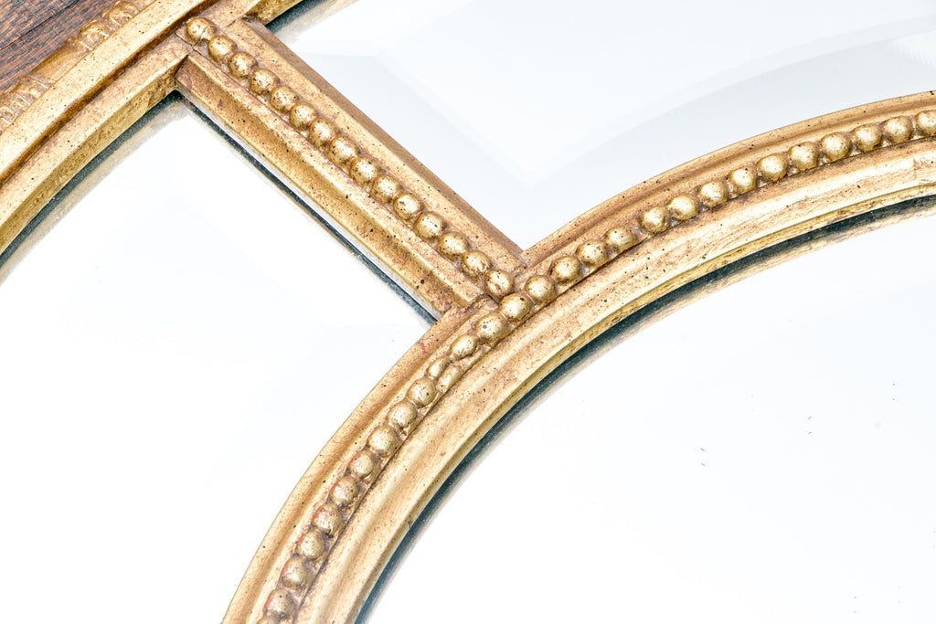 Authentic Friedman Brothers Adams Style Segmented Oval Gilt Mirror