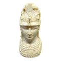 Antique Grand Tour Carved Bone Bust of Minerva in War Helmet