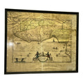 Rare Antique 17th Century Peter Schenk Hand-Colored Map of Guinea and West Africa - c. 1690