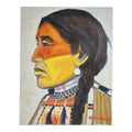 Steve LeBailly Signed Original Oil Painting "Yellow Lodge - Sarcee Indian"