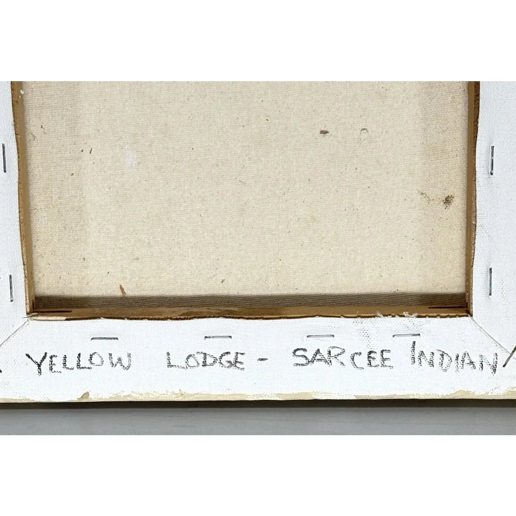 Steve LeBailly Signed Original Oil Painting "Yellow Lodge - Sarcee Indian"