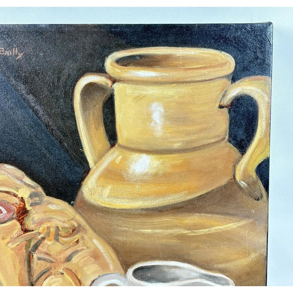 Large 16" x 20" Signed Steve LeBailly Original Oil – "Americana Still Life"
