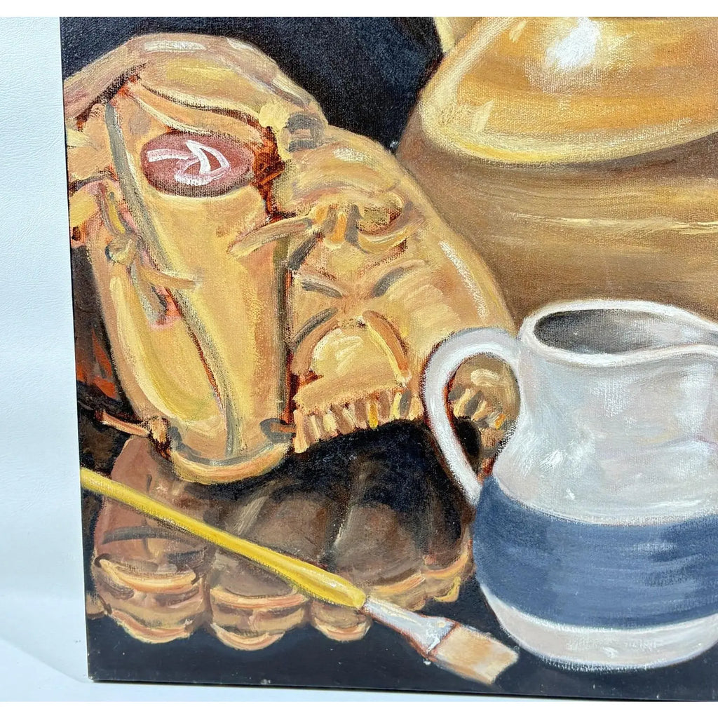 Large 16" x 20" Signed Steve LeBailly Original Oil – "Americana Still Life"