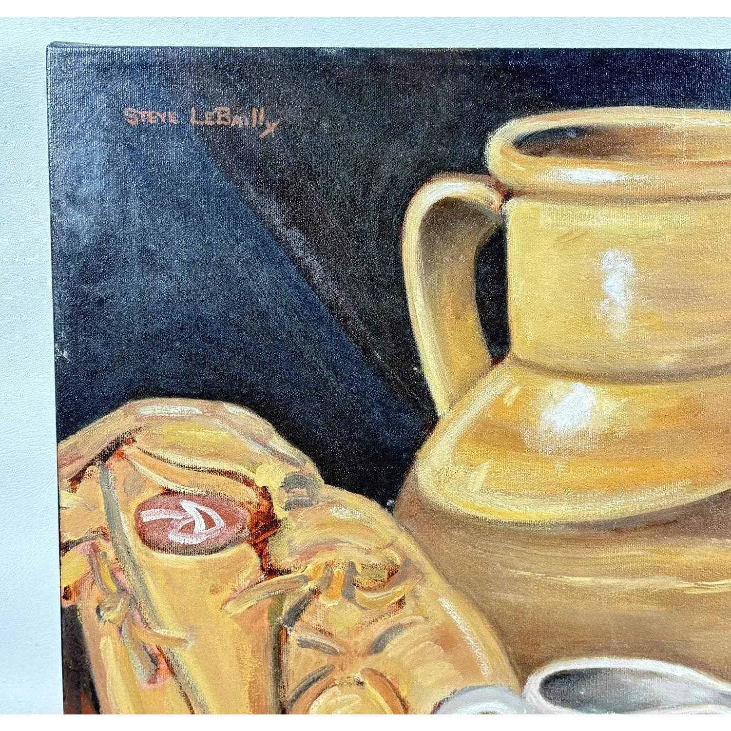 Large 16" x 20" Signed Steve LeBailly Original Oil – "Americana Still Life"