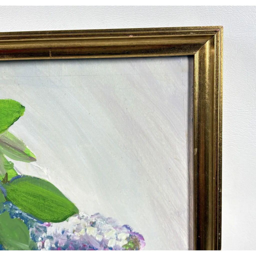Signed Steve LeBailly Original Textured Oil on Board – "Floral Still Life"