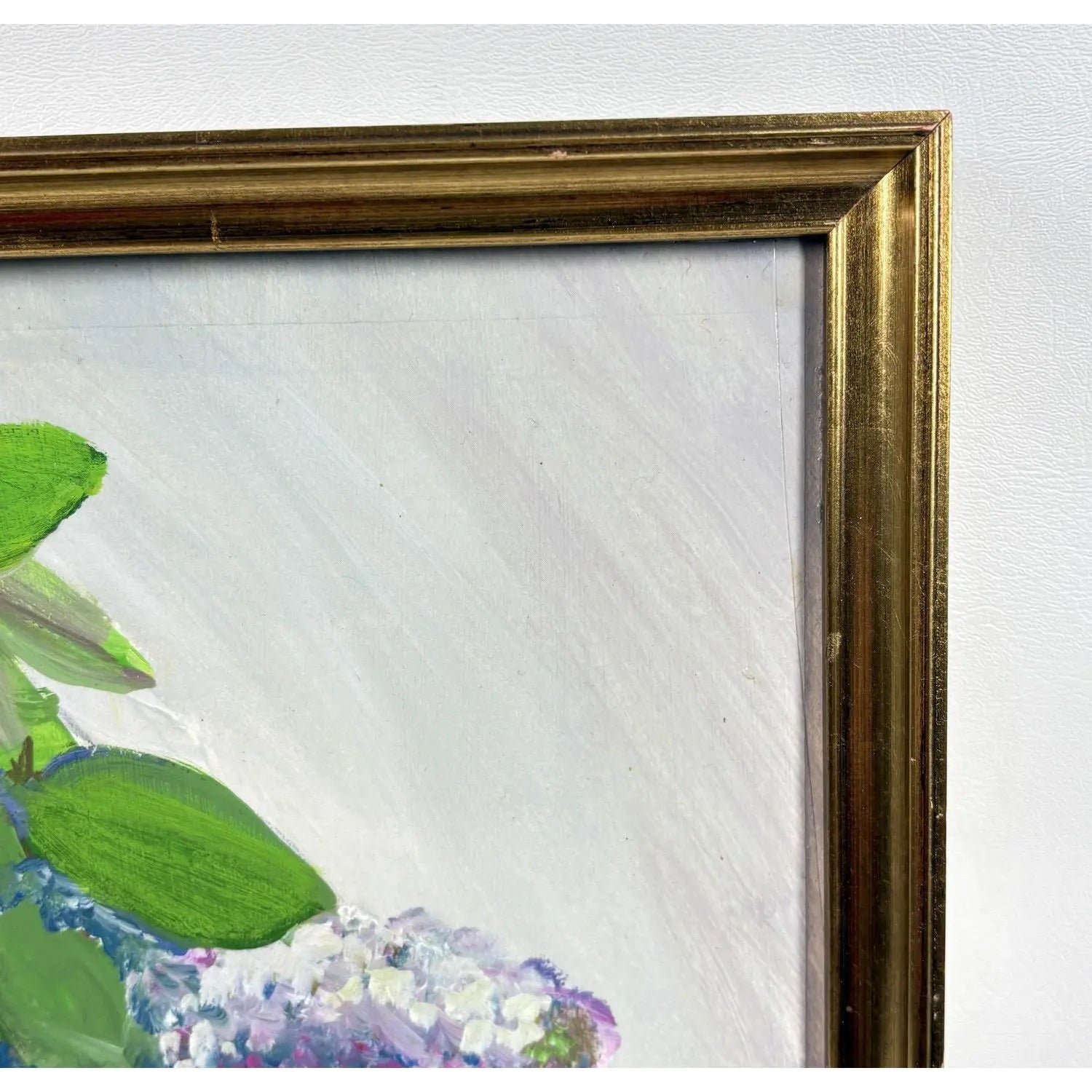 Signed Steve LeBailly Original Textured Oil on Board – "Floral Still Life"