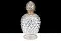 Victorian John Grinsell and Sons Sterling Silver Mounted Crystal Scent Bottle