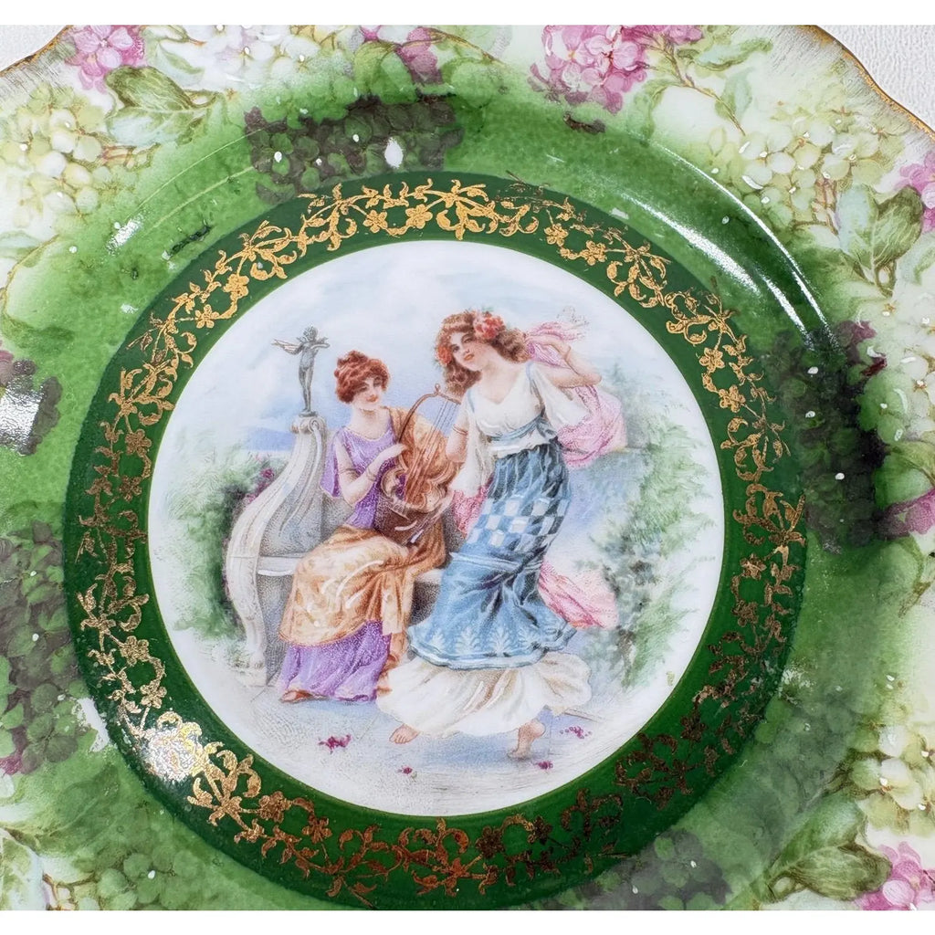 Antique Moschendorf Bavaria "Ladies of Leisure" Cabinet Plates - Set of 6