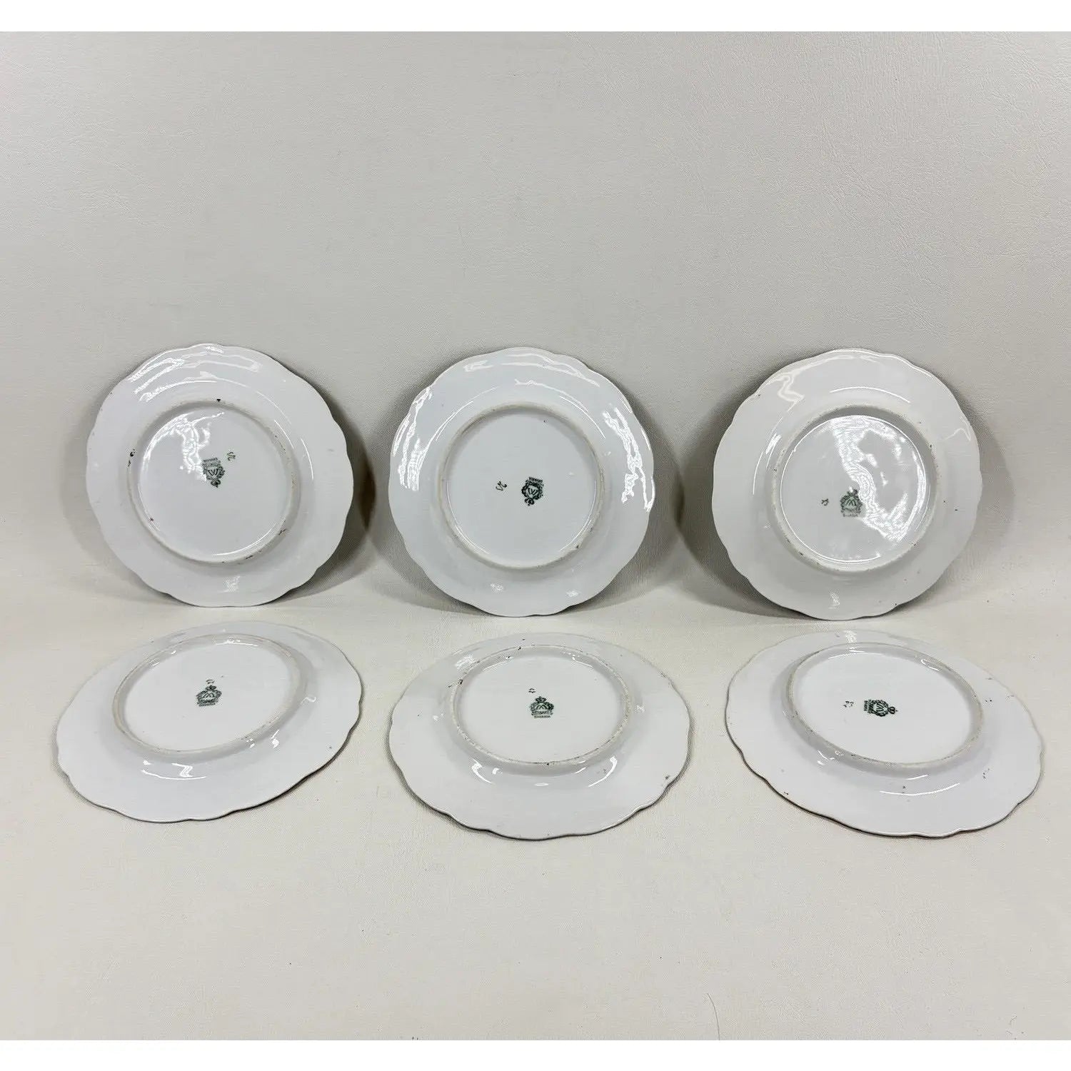 Antique Moschendorf Bavaria "Ladies of Leisure" Cabinet Plates - Set of 6
