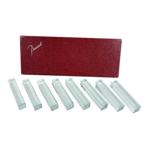 Elegant Baccarat "Vega" Crystal Knife Rests - Set of 8 with Original Signature Box