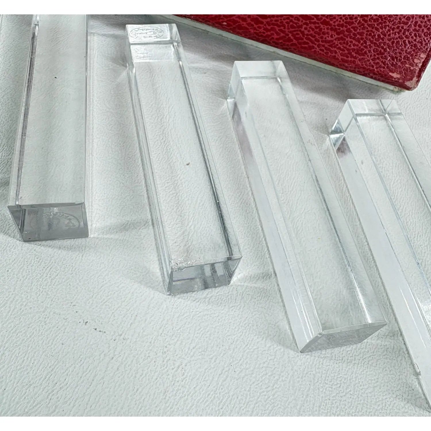 Elegant Baccarat "Vega" Crystal Knife Rests - Set of 8 with Original Signature Box