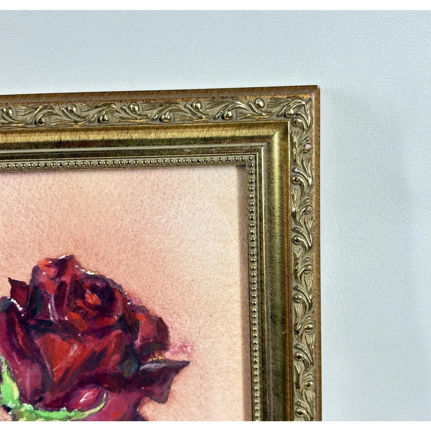 1997 Original Signed Steve LeBailly Botanical Watercolor – "Single Rose"