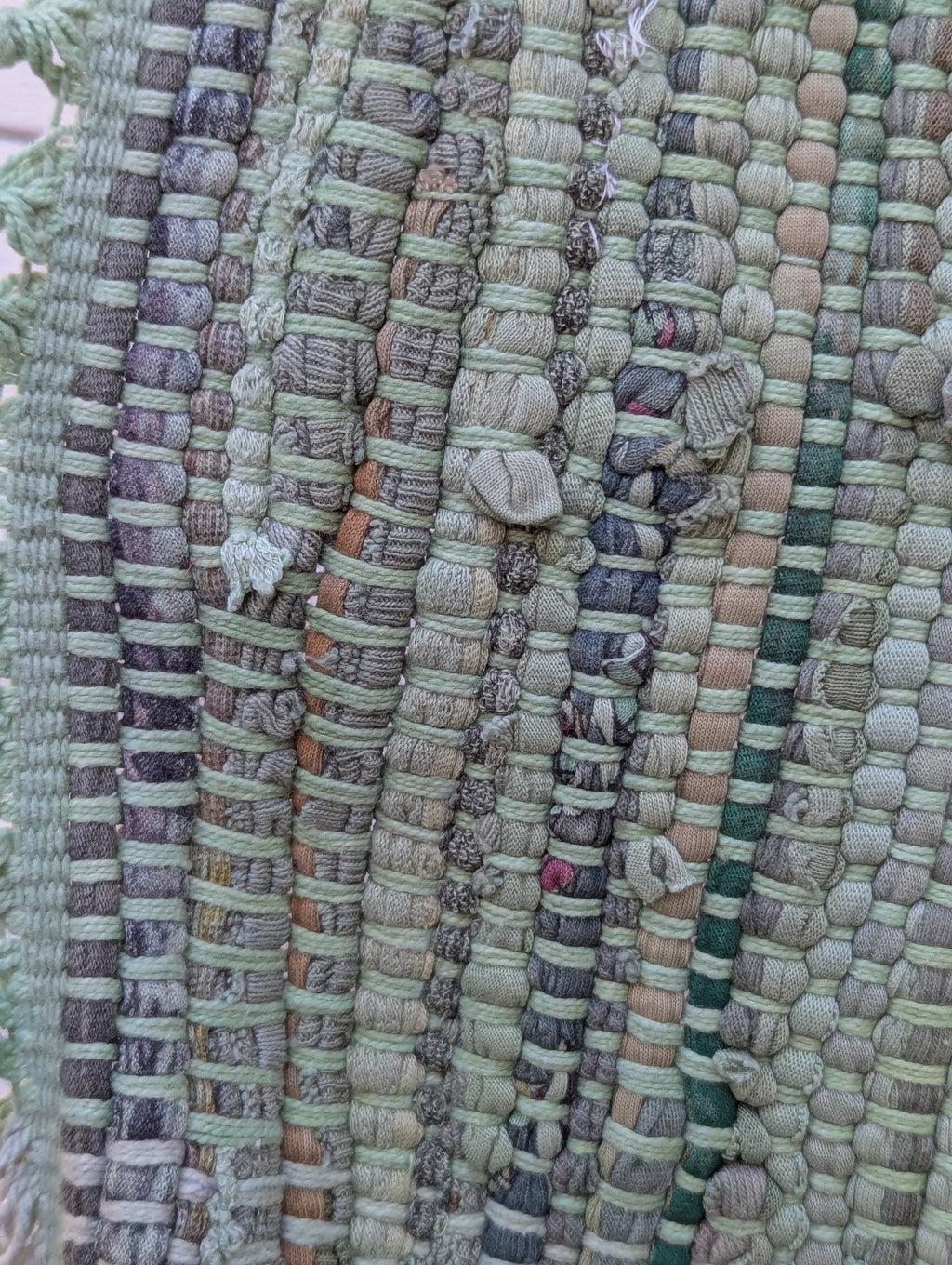 Large Antique American Woven Textile Wall Hanging 5x7