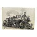 1980 Steve Le Bailly Original Graphite Illustration of Union Pacific #490