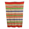 Vintage Mid-Century Mexican Hand-Woven Wool Serape — 83" x 57"