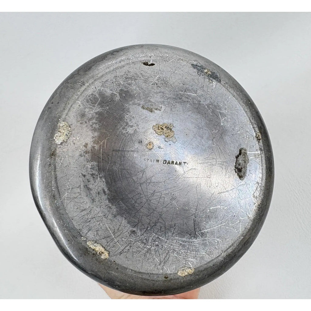 Signed Art Deco "Garant" Pewter Lidded Humidor Jar, Spain - 1930s